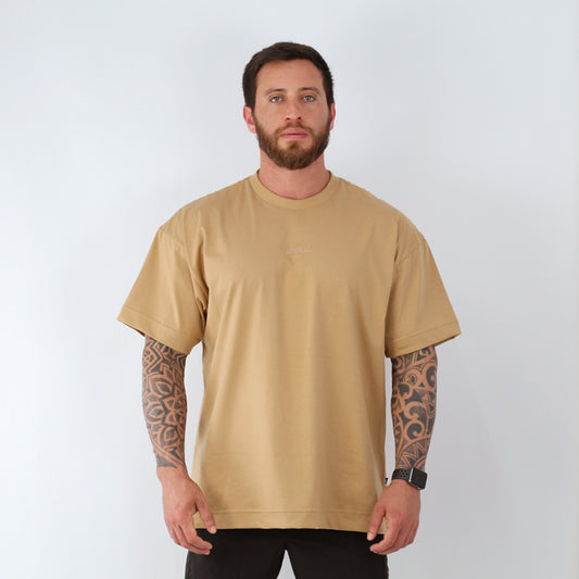 Camiseta Oversized Camelo